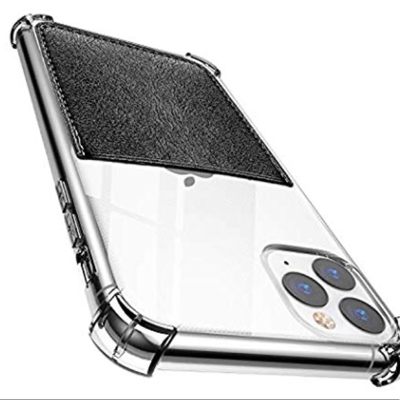 For IPhone 11 Pro Max Clear Case with Card Holder - Picture 1 of 8
